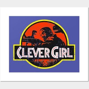 Clever Girl Negative Space Posters and Art